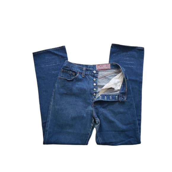 Rare VTG Levi's True Vintage 26 501 0118 XX USA Made 80s Distressed Jean's SZ 33 - Picture 8 of 16